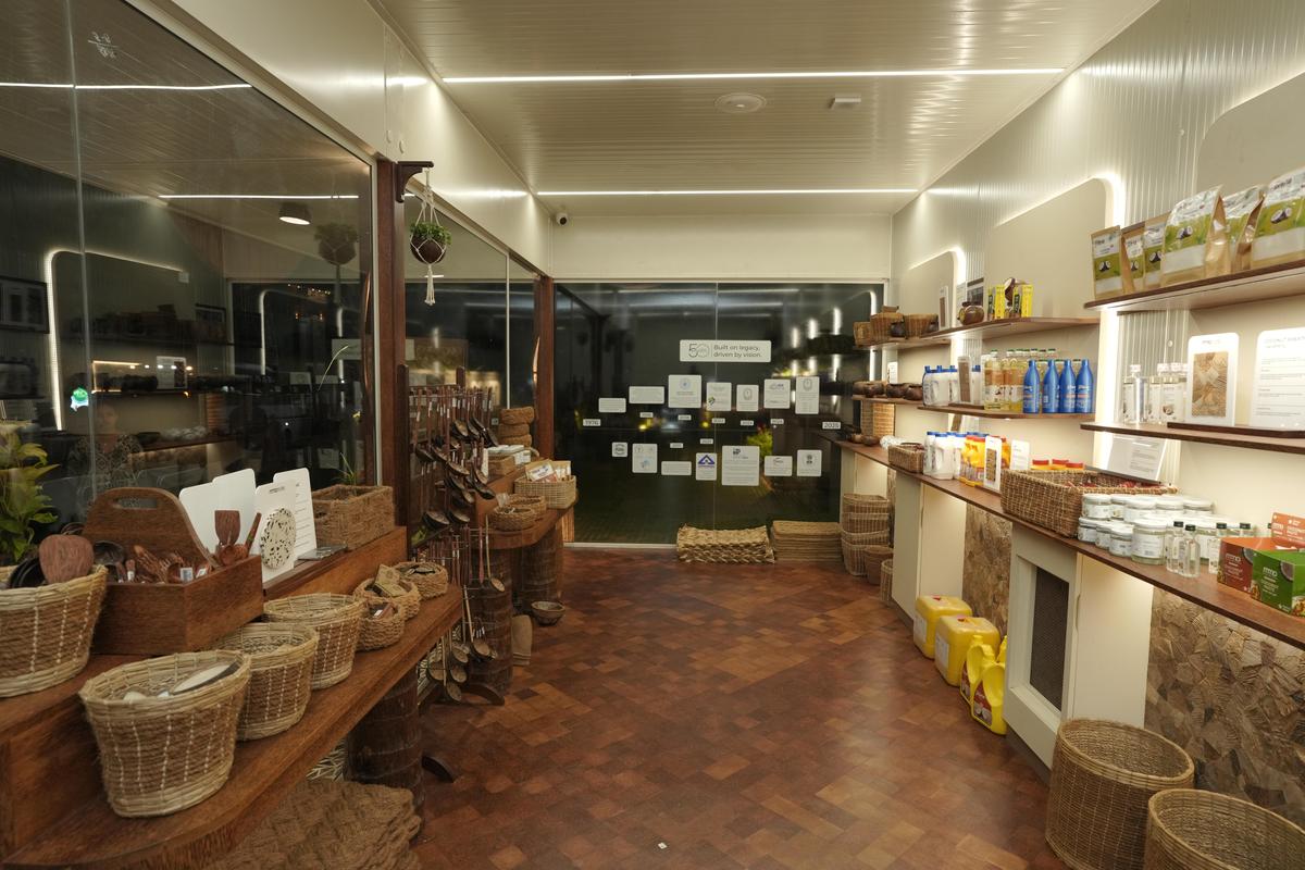 A view of the interiors of the cafe