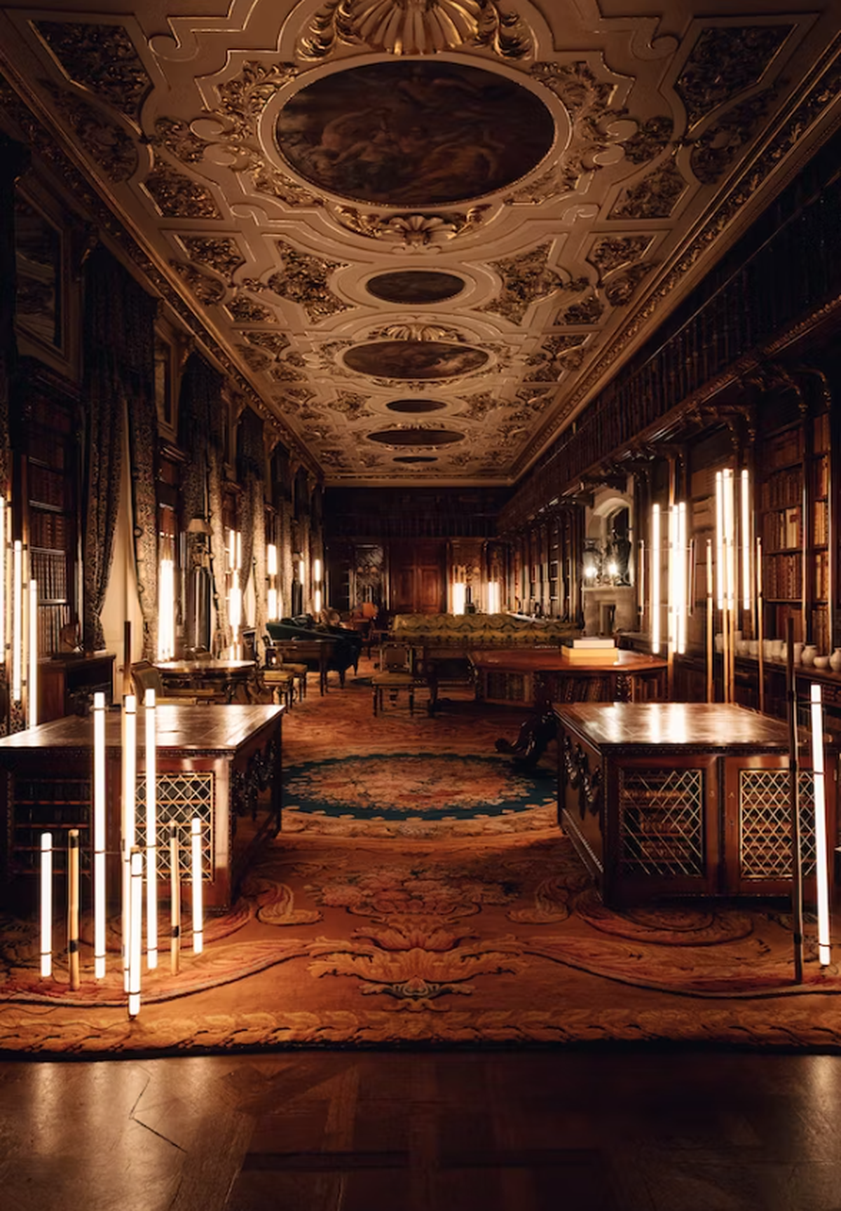Anastassiades’ lights at Chatsworth House