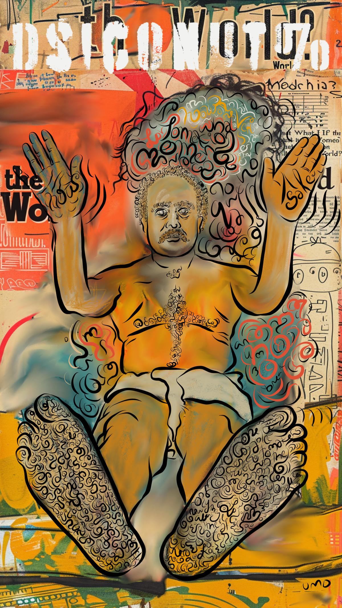 One of Unnikrishna Damodar’s works One of Unnikrishna Damodar’s works