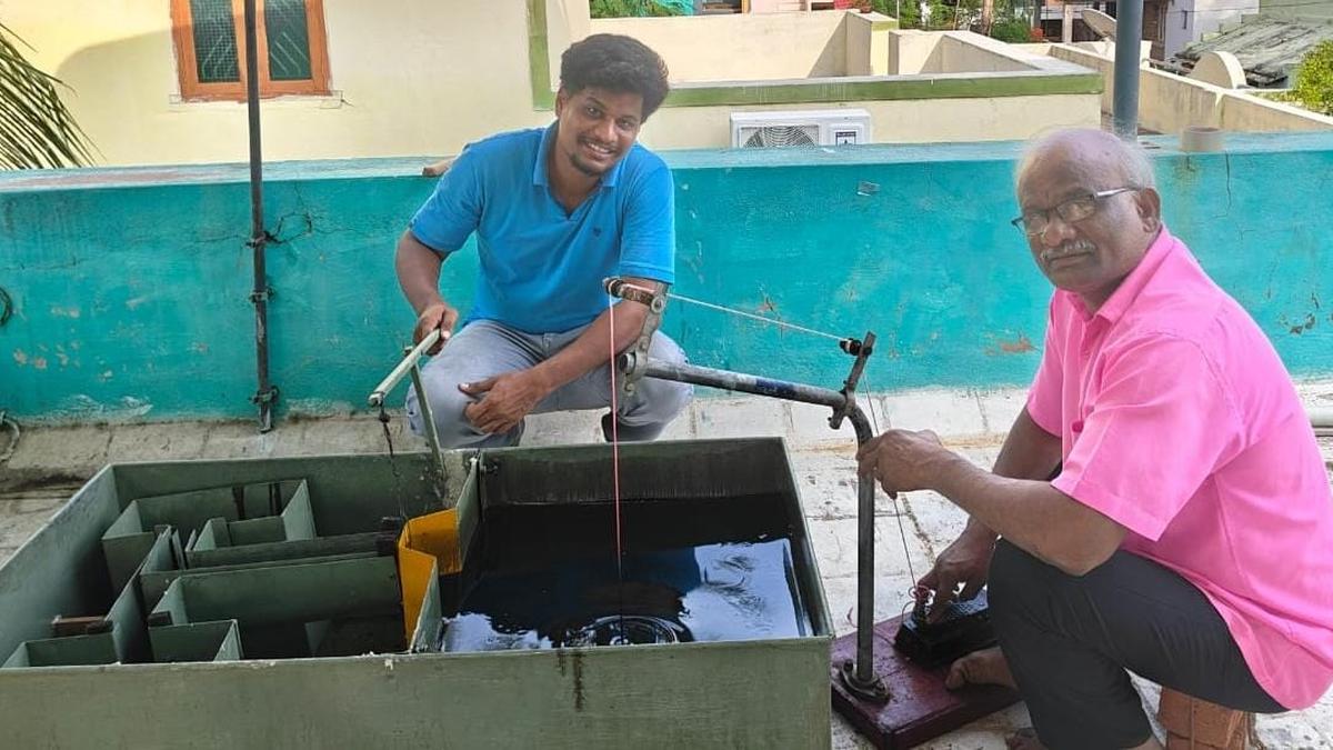 Retired OFT machinist, son design and acquire patent for device to remove oil slick