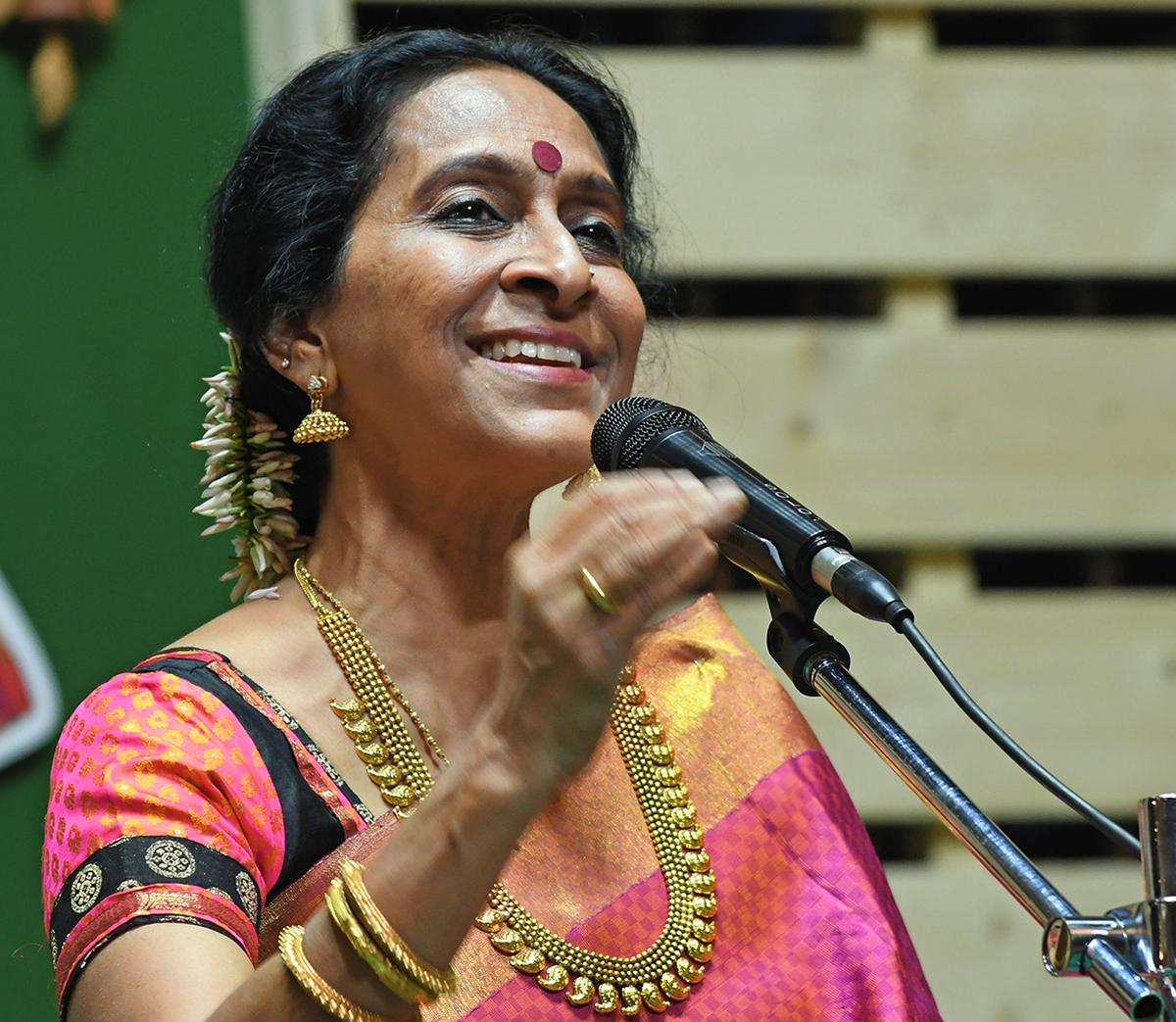 Carnatic vocalist Bombay Jayashri.