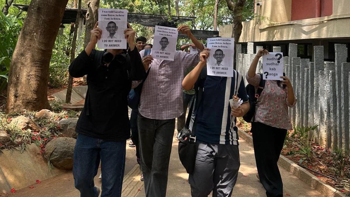 National Law School of India University protest: Students paste posters mocking V-C across the campus, seek response to demands