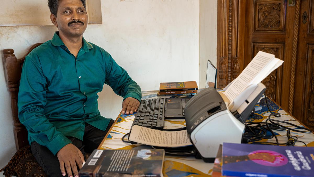 Teacher makes books accessible to visually challenged readers with the help of digital technology