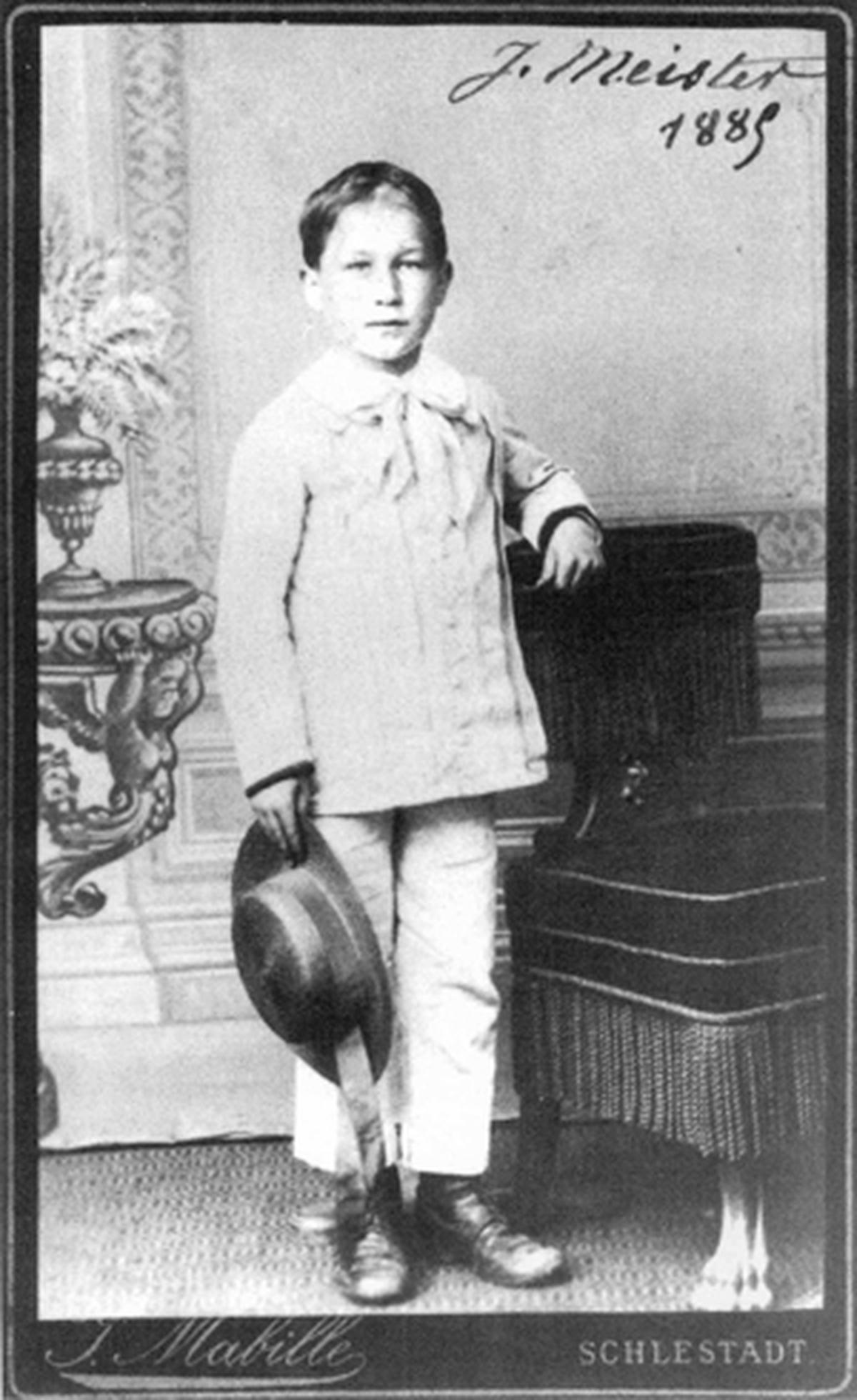 Joseph Meister in 1885. 
