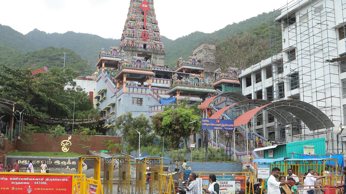 Infrastructure upgrade initiated under Masterplan - Phase II and III at Marudhamalai Arulmigu Subramaniaswamy Temple  