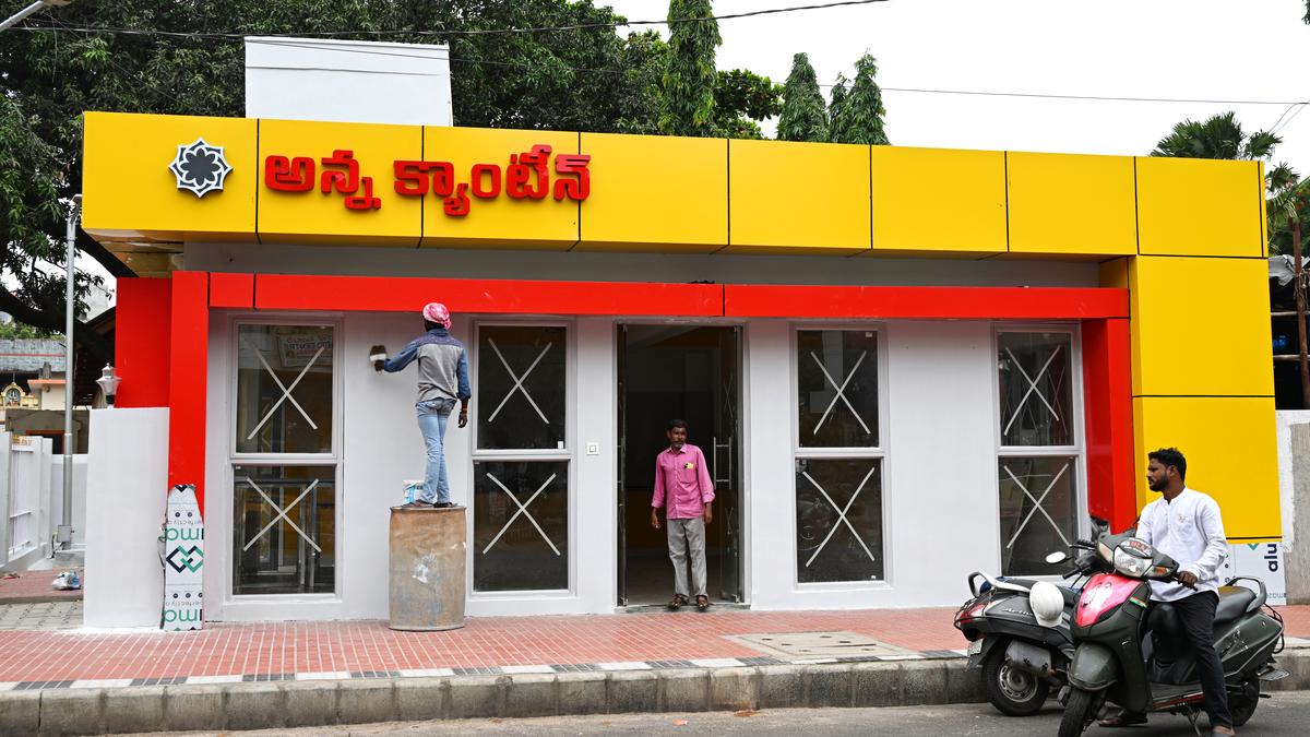 Anna Canteens set to reopen by August 15 are receiving makeovers across Visakhapatnam