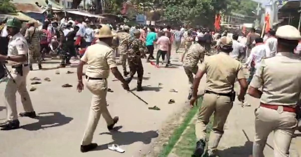Tension grips Maddur as right-wing outfits protest over pelting of stones  during Ganesha procession - The Hindu