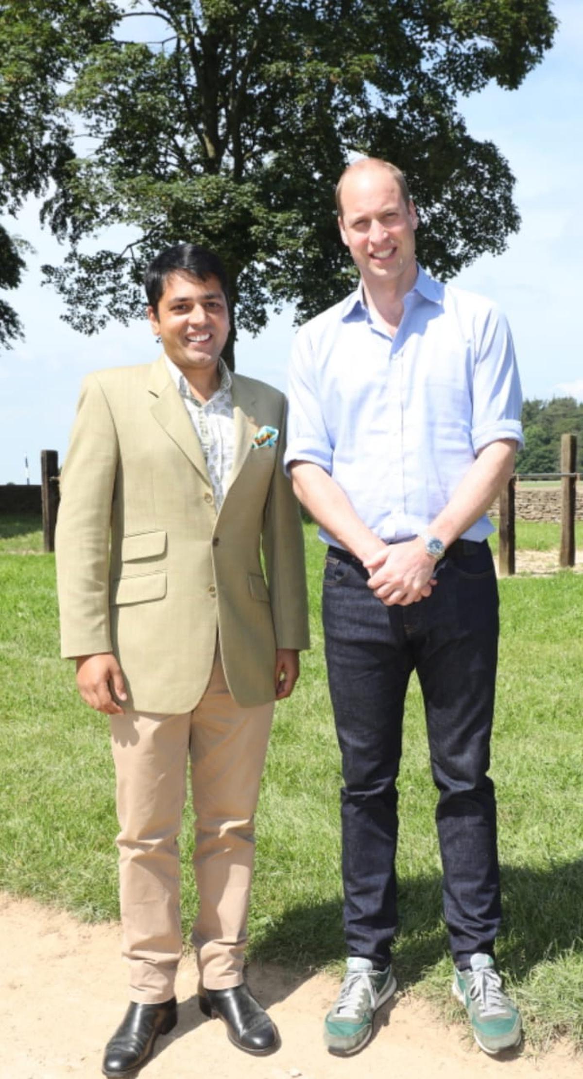 Raghavraj Singh (left) of the Shivrati family was invited to Prince William’s (right) wedding in 2011. 