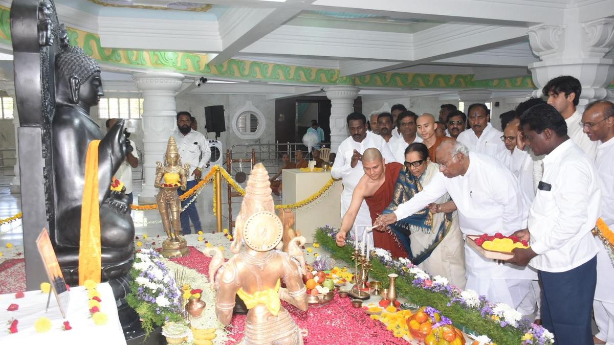 Buddha’s path of peace is humanity’s ultimate destination, says Kharge
