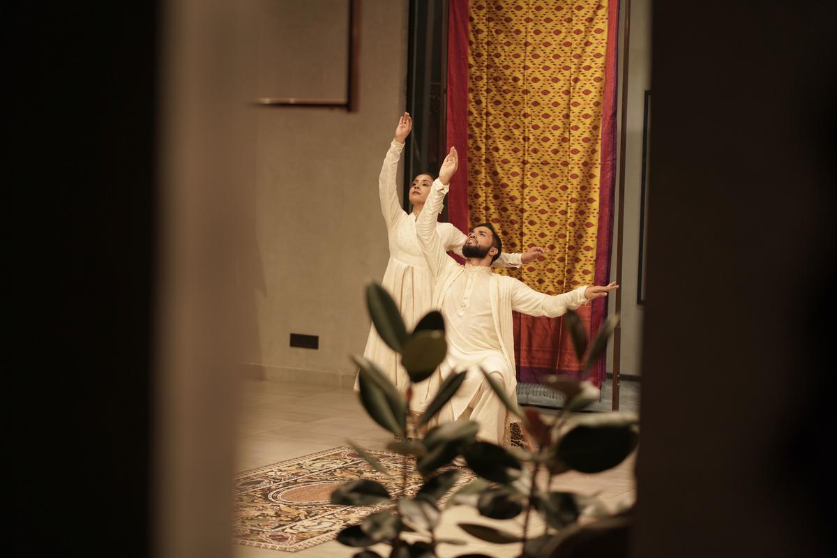 A kathak performance organised by Aadyam Handwoven recently.  A kathak performance organised by Aadyam Handwoven recently.