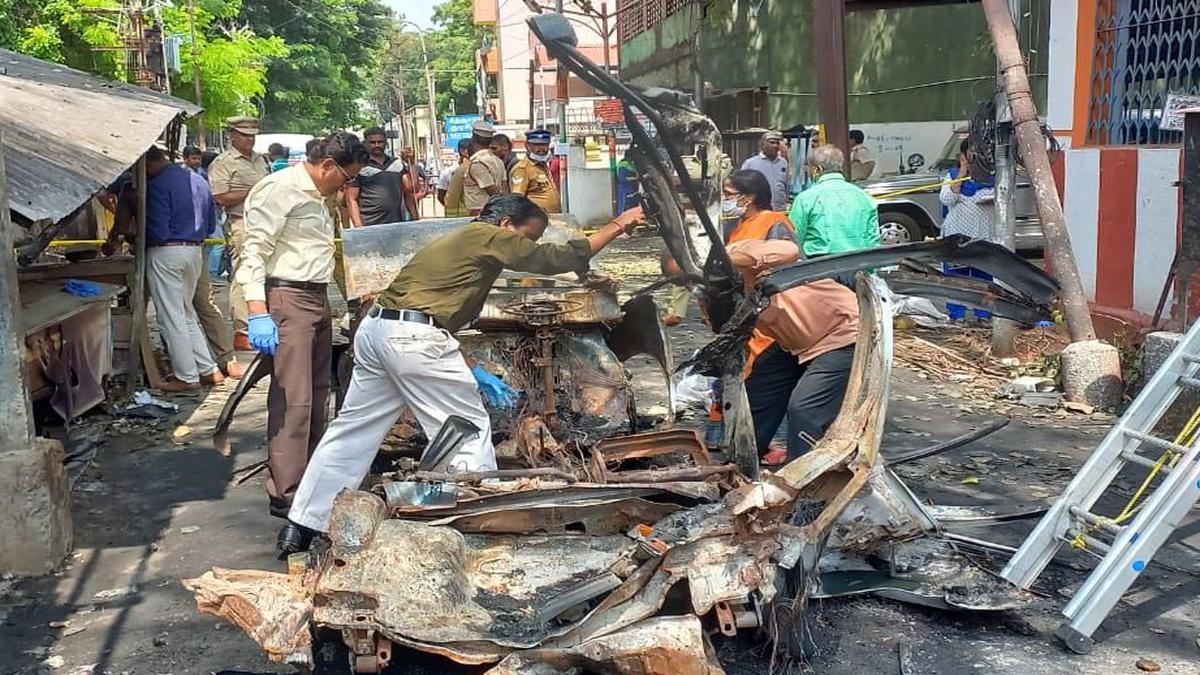 Coimbatore car blast | Police grill two in Tirunelveli district