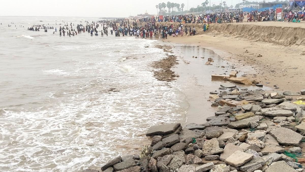 Fighting coastal erosion at Tiruchendur