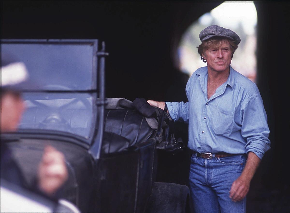 Director Robert Redford appears on set during the filming of ‘A River Runs Through It’, near Livingston, Mont., on  June 17, 1991.