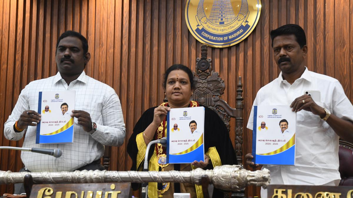 Madurai Mayor presents ₹5.84 crore surplus budget