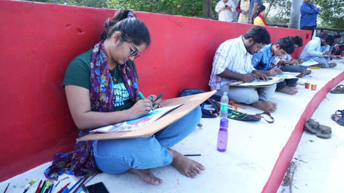 EcoVizag Art Contest evokes huge response in Visakhapatnam The Hindu