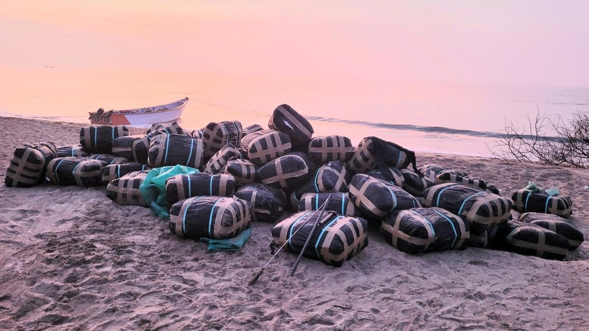 2.40 tonnes of beedi leaves seized; one held