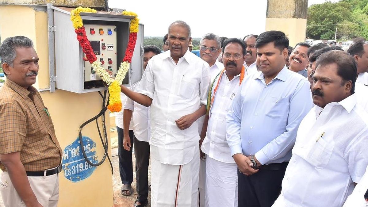 Assembly Speaker releases water from Kodimudiyar for irrigation