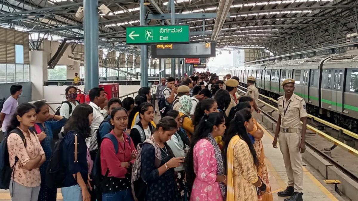 Bengaluru metro launches special operation for orderly boarding The Hindu