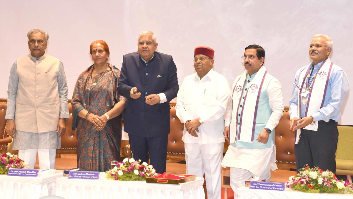 V-P inaugurates facilities at IIT Dharwad