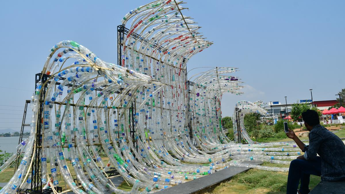 Coimbatore Corporation sets up art installation to mark ‘Earth Day 2023’