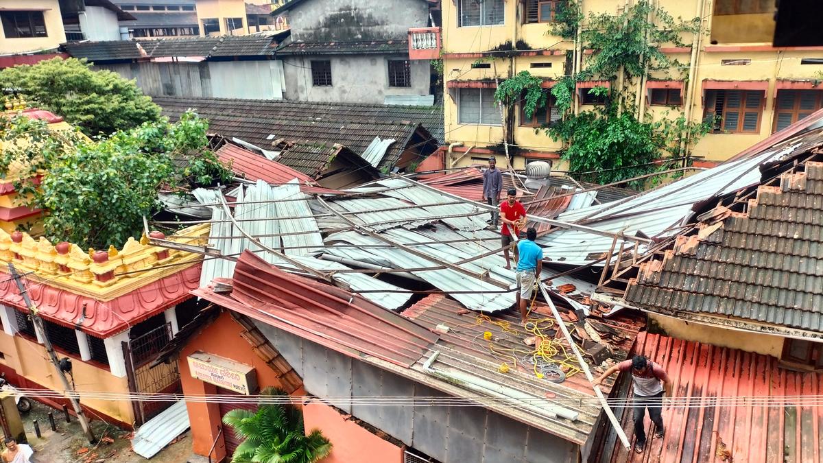 Gusty winds damage 67 houses in Udupi, five in Dakshina Kannada