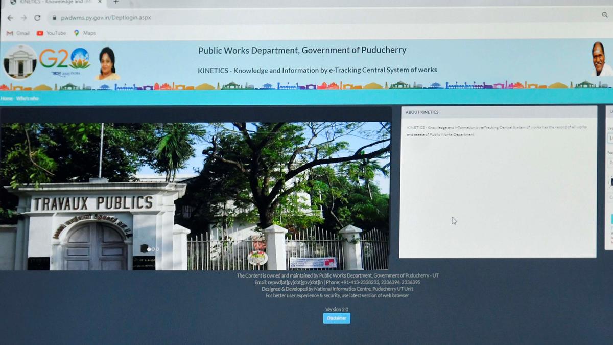 Puducherry’s Public Works Department launches dashboard to track progress of ongoing projects