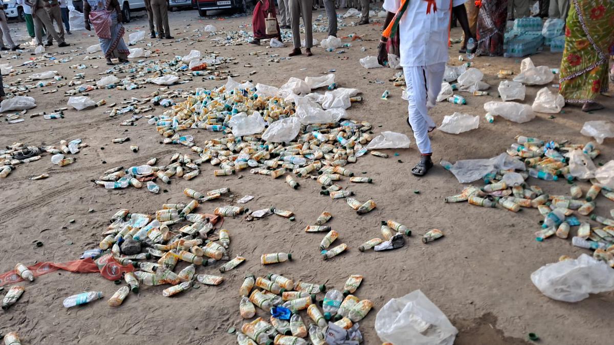 Chennai Corporation makes arrangements to clear several tonnes of plastic waste from YMCA grounds post PM Modi’s public meeting