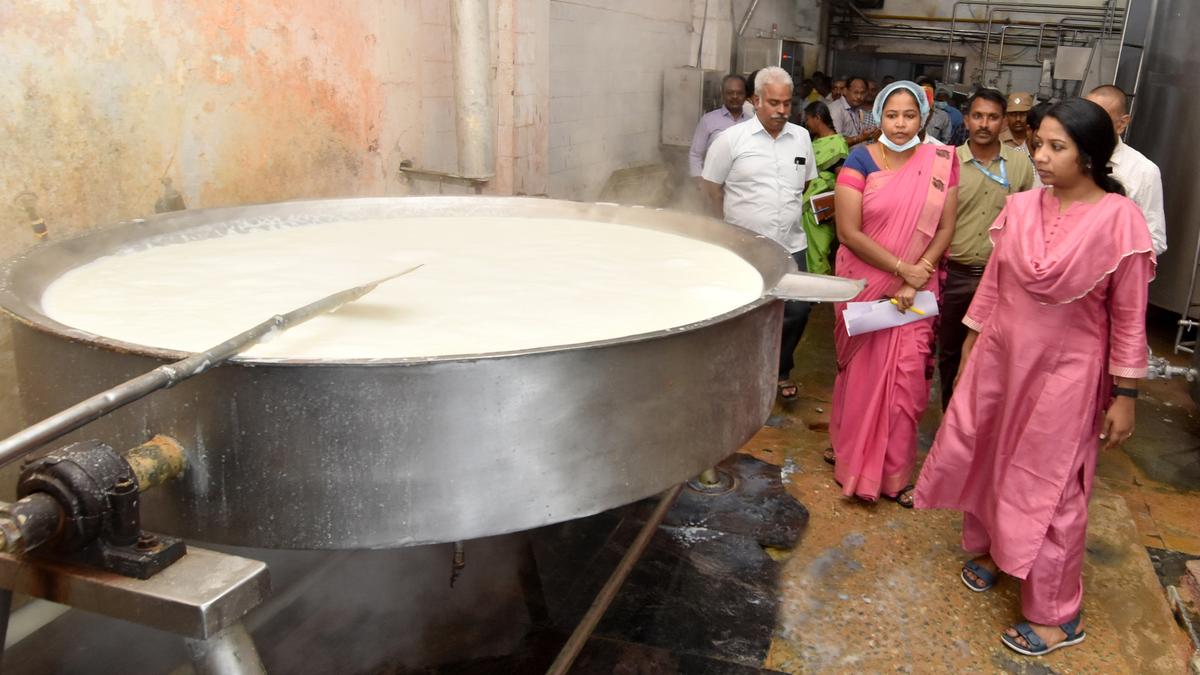 Aavin milk producers’ union unit in Krishnagiri inspected The Hindu