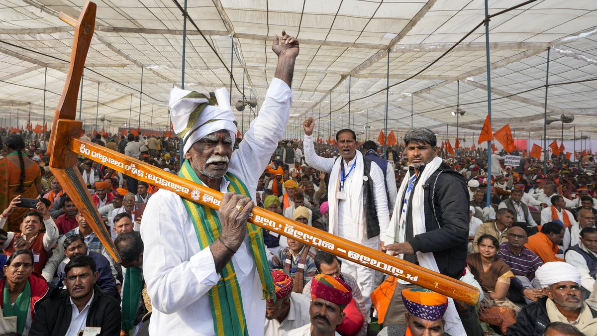 RSS affiliate BKS organises ‘Kisan Garjana’ rally, calls for higher MSP, GST waiver