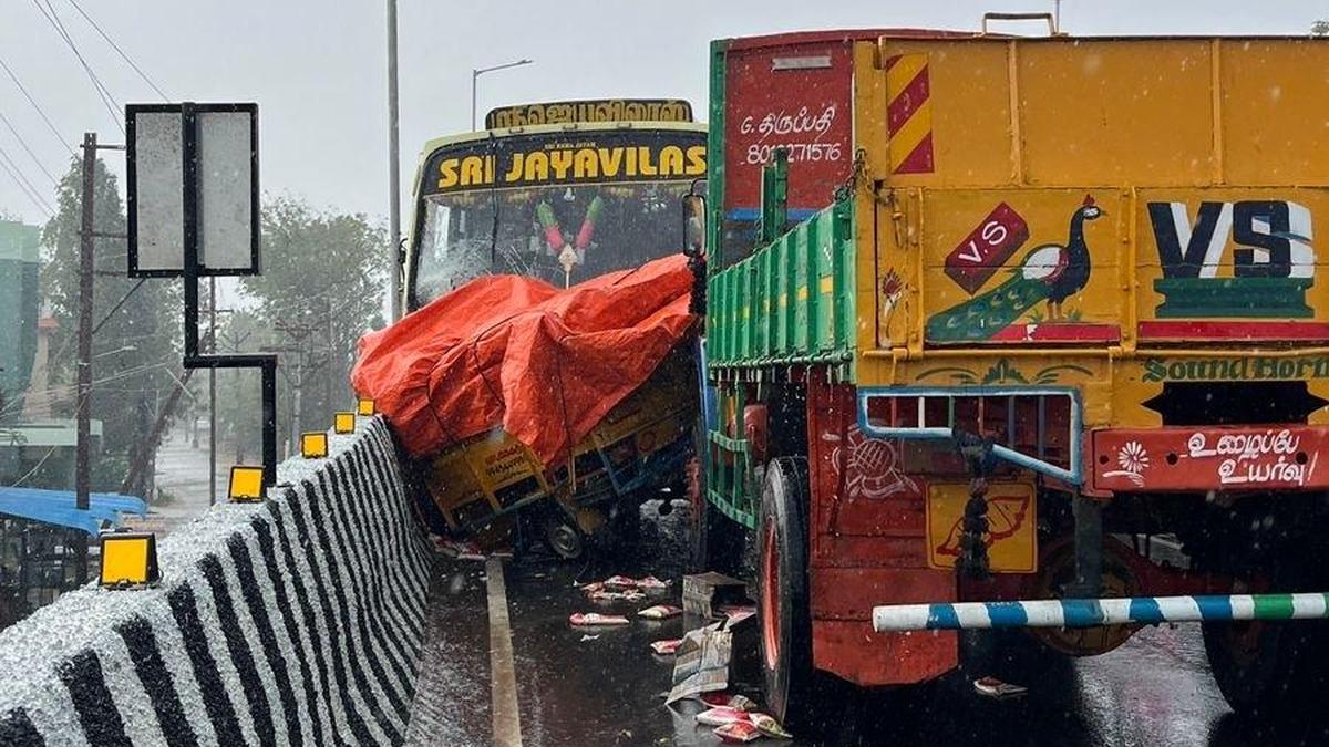 Multiple collision on new ROB in Sivakasi claims one life