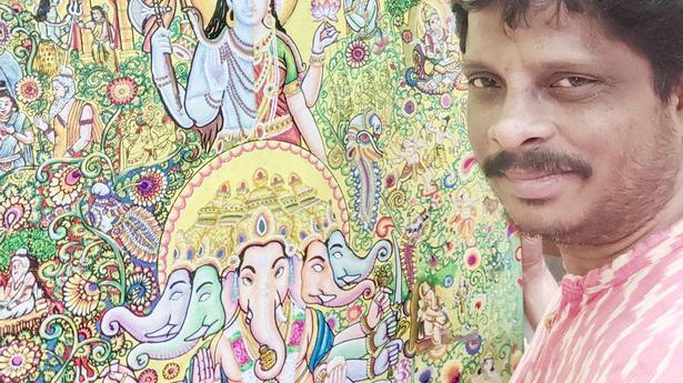 Visakhapatnam artist Srinivasa Rao Kanumuri wins international online competition