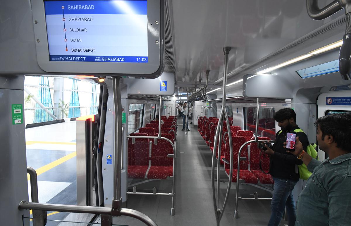 The train will stop at five stations: Sahibabad, Ghaziabad, Guldhar, Duhai, and Duhai Depot.