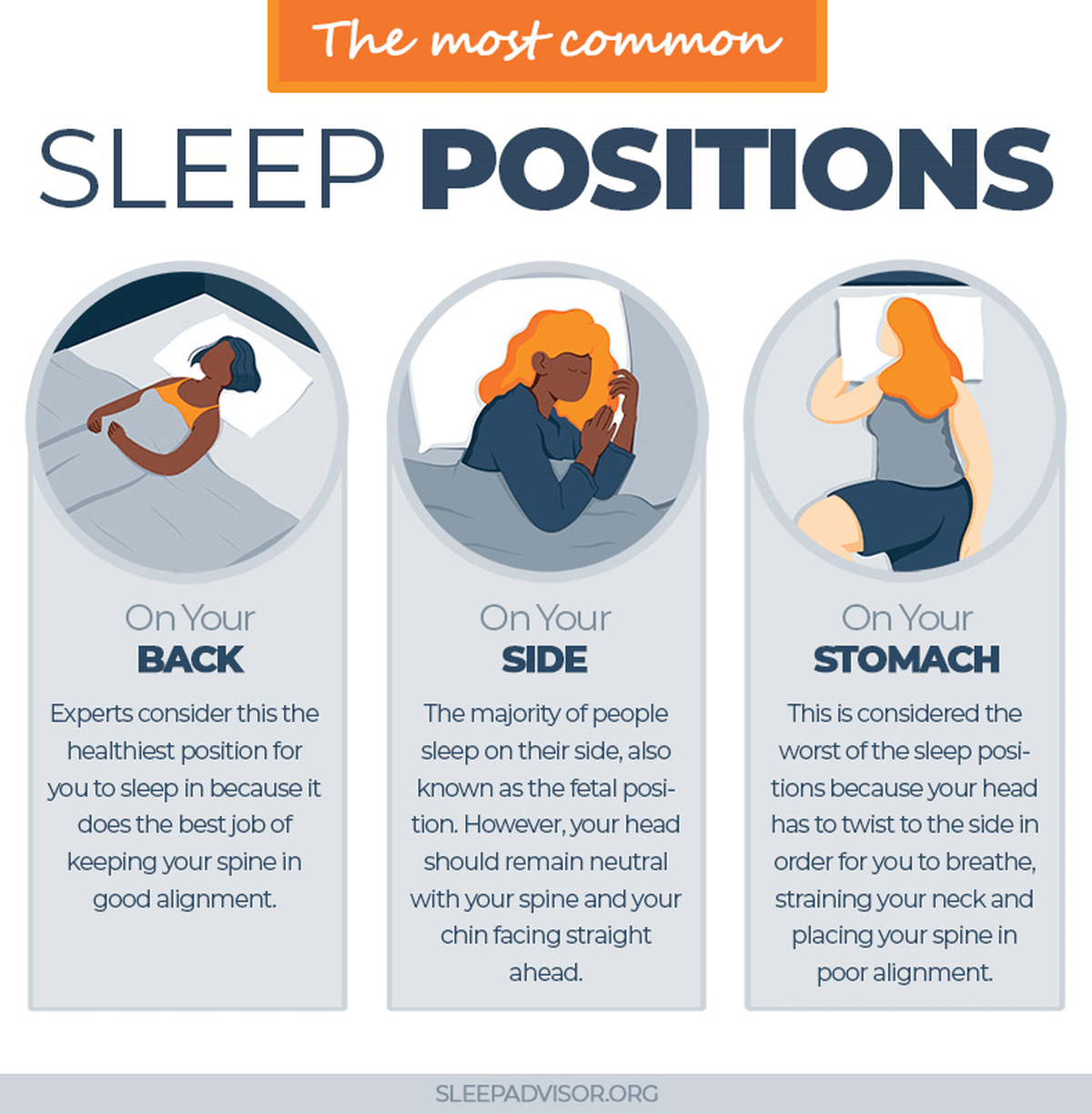 Best Pose to Sleep (source: sleepadvisor)