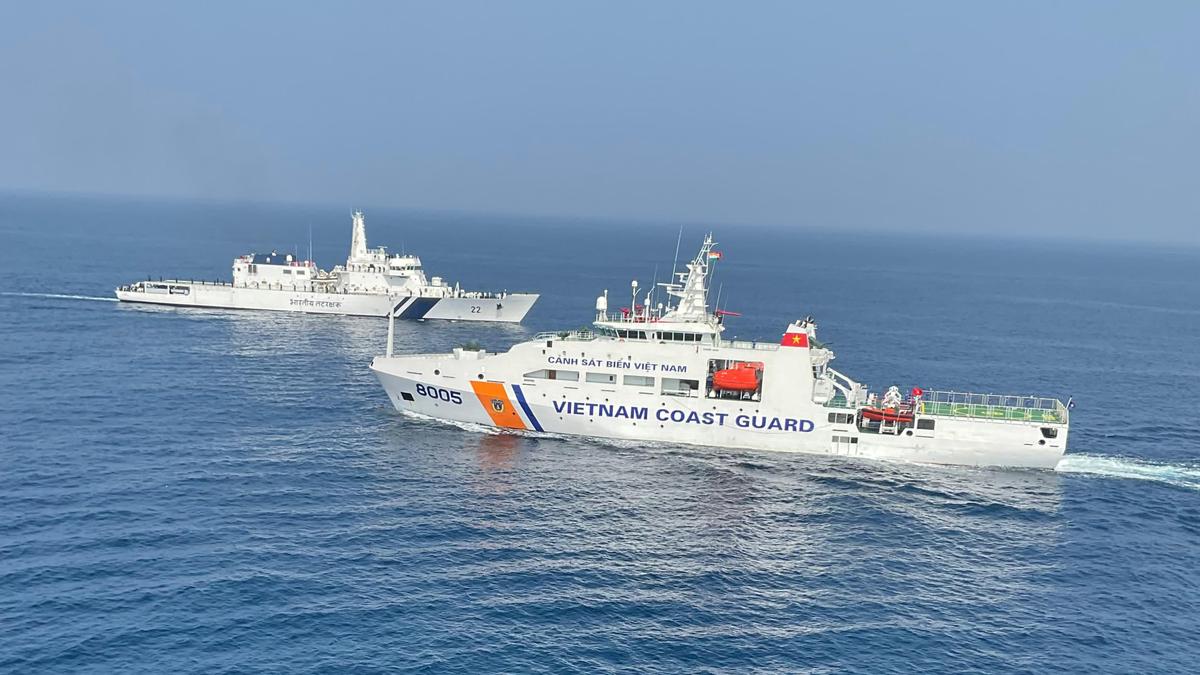 Coast Guard personnel of India, Vietnam hold joint sea exercises