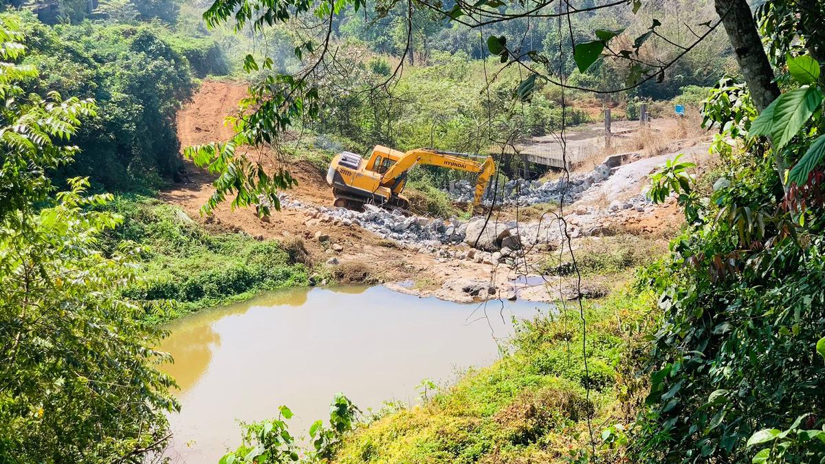 Demolition of check dams at Kozhikode resort begins The Hindu