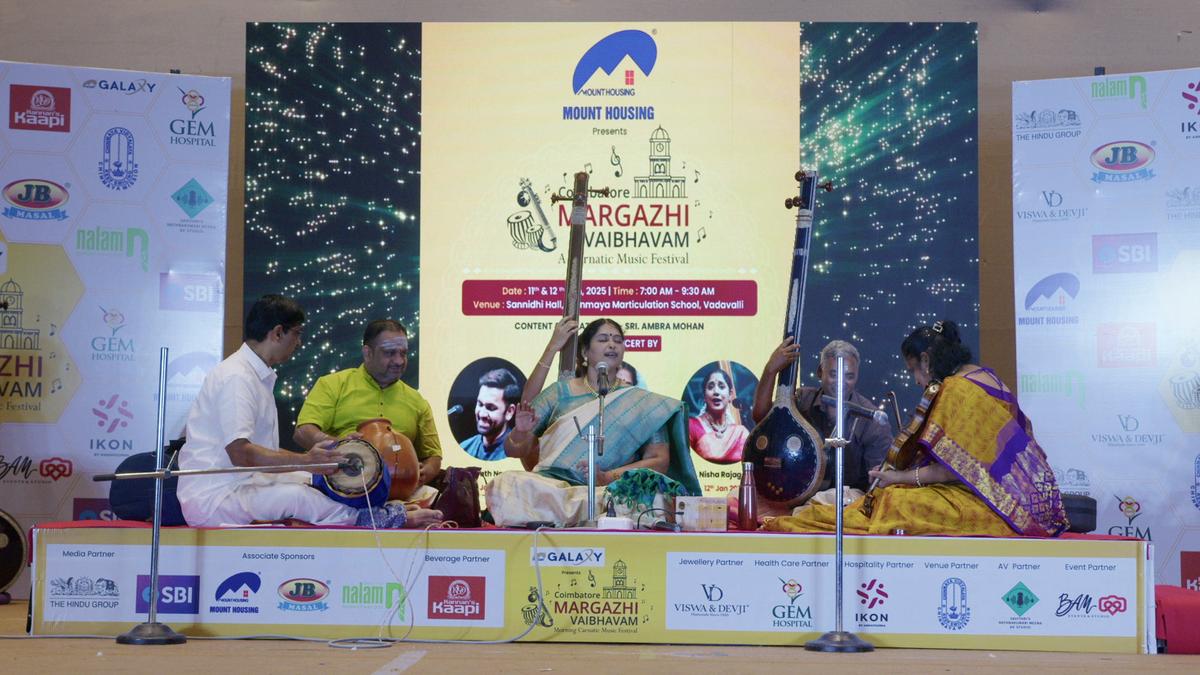 Music lovers relish a delightful treat at Coimbatore Margazhi Vaibhavam