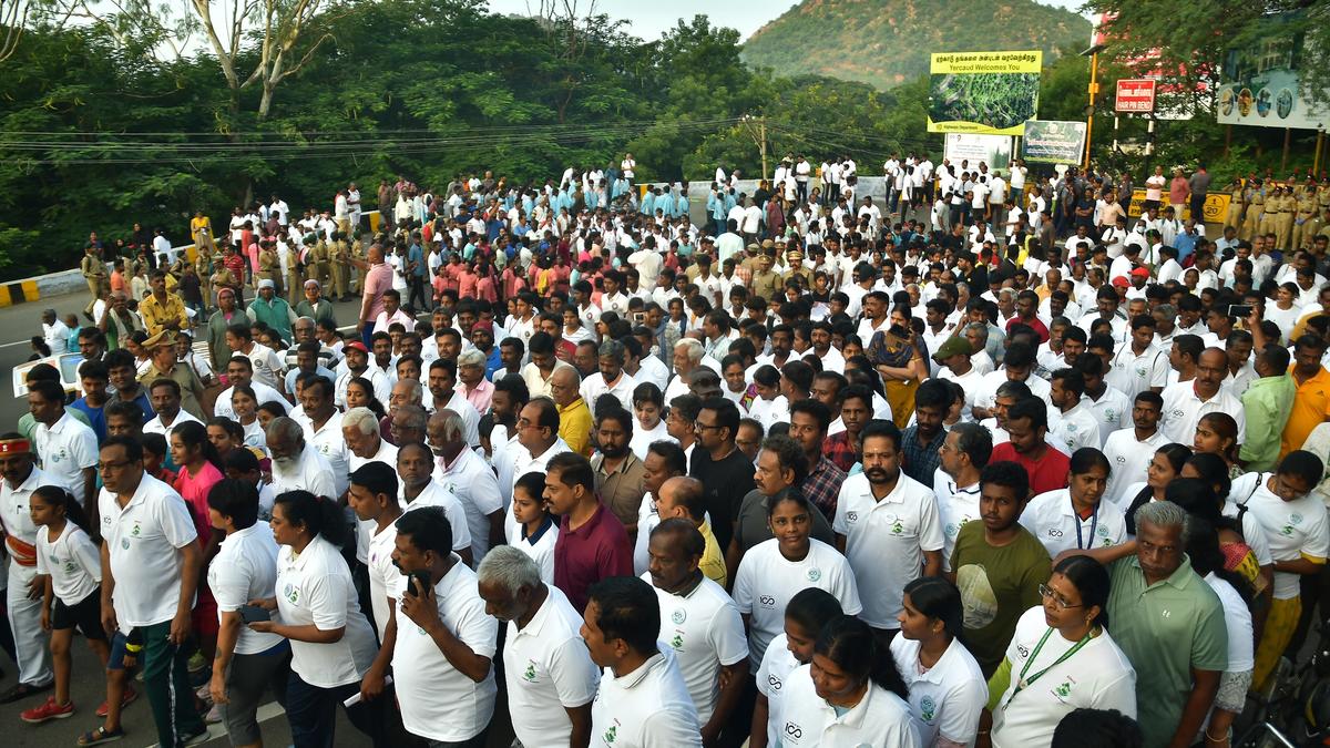 Over 1,000 take part in &lsquo;Yercaud Our Pride&rsquo; awareness walkathon in Salem
