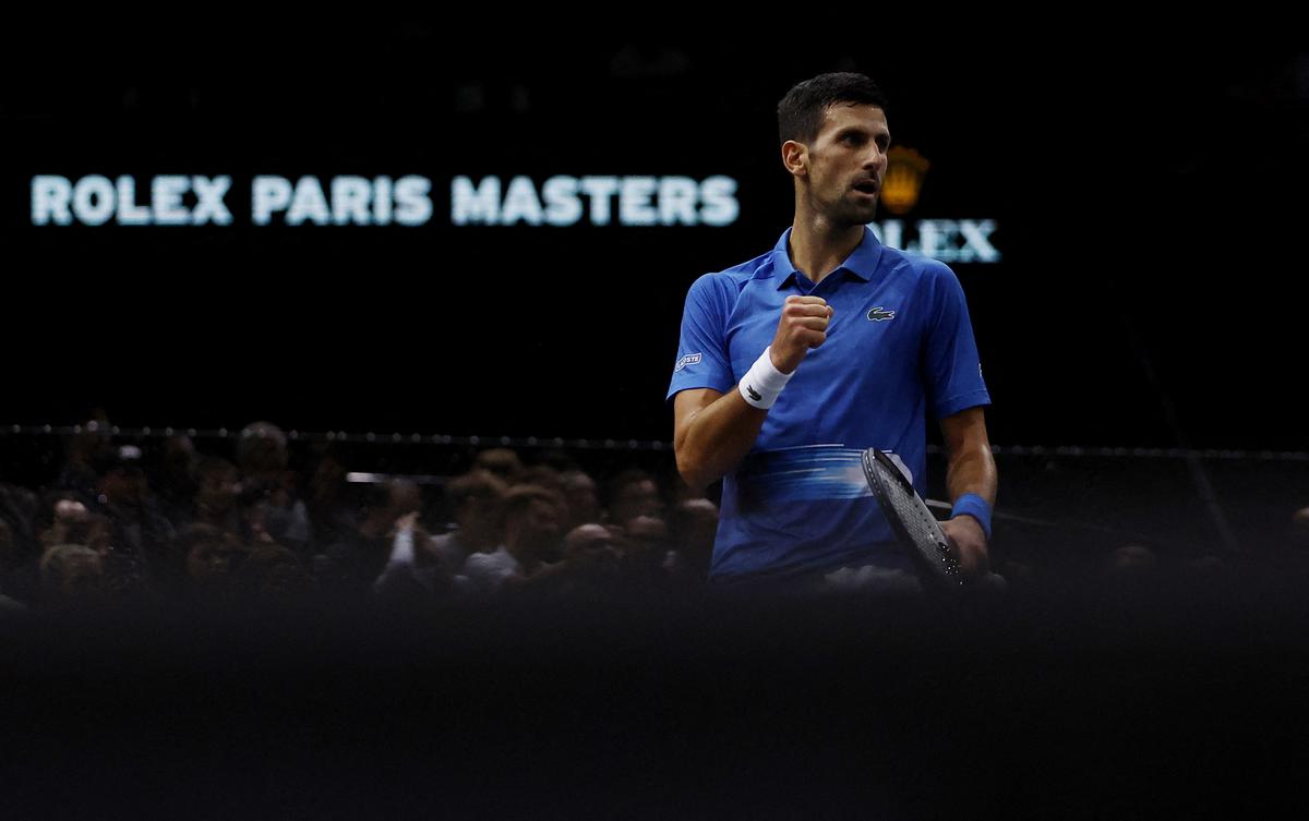 Djokovic and Tsitsipas reach Paris Masters semis, Alcaraz retires