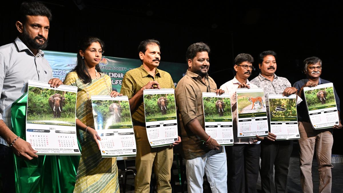 Nature Conservation Society launches 2025 wildlife calendar in Coimbatore