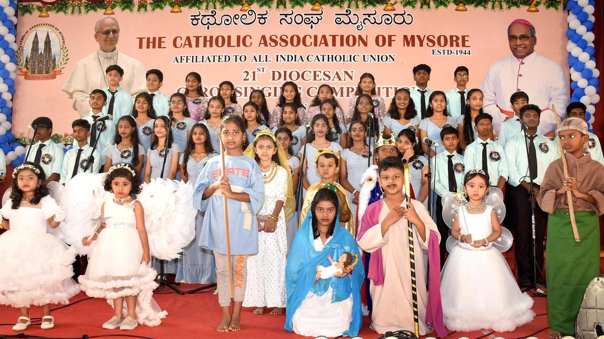 Carol singing competition spreads Christmas cheer in Mysuru