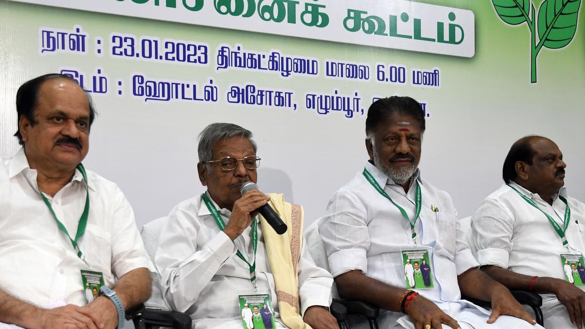 Panneerselvam reiterates that his group will field a candidate in Erode (East)