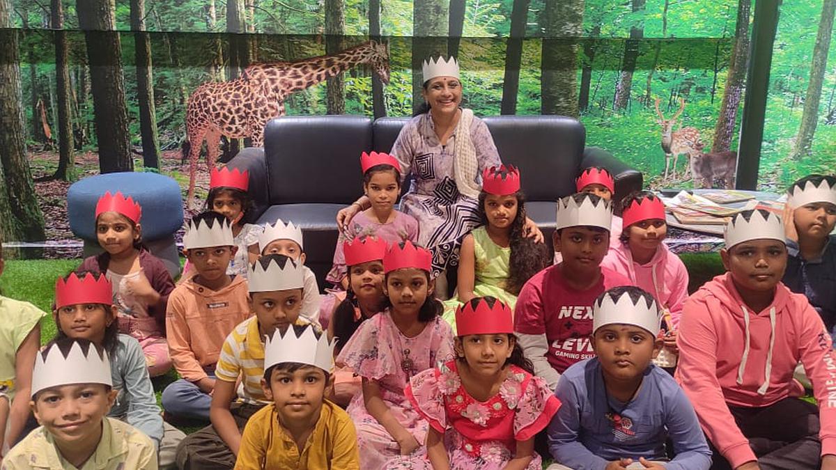 Storyteller Sita Srinivas takes children on imaginative journeys in Visakhapatnam
