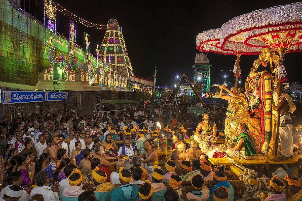 What is special about the brahmotsavam at Tirumala? The Hindu