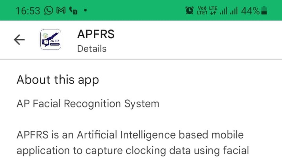 Only 1 lakh of total 8 lakh govt. employees in Andhra Pradesh have downloaded facial recognition attendance app, suggests Google Play Store