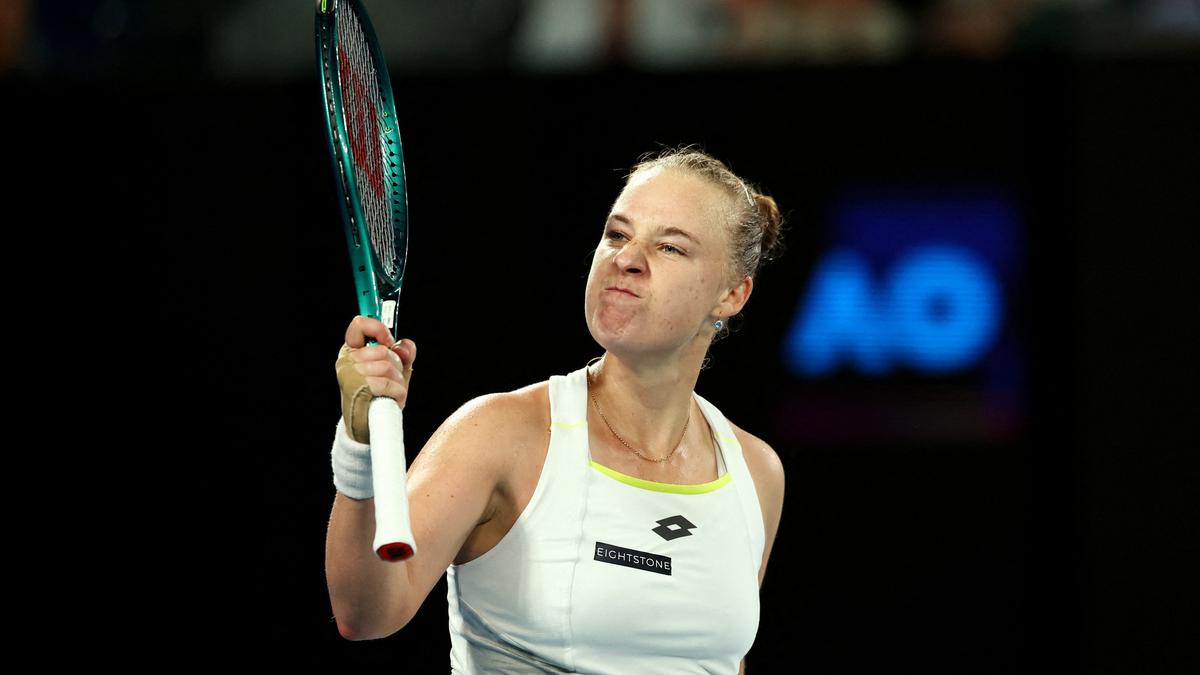 Australian Open | Blinkova upsets 2023 finalist Rybakina in a wild, record-long tiebreaker