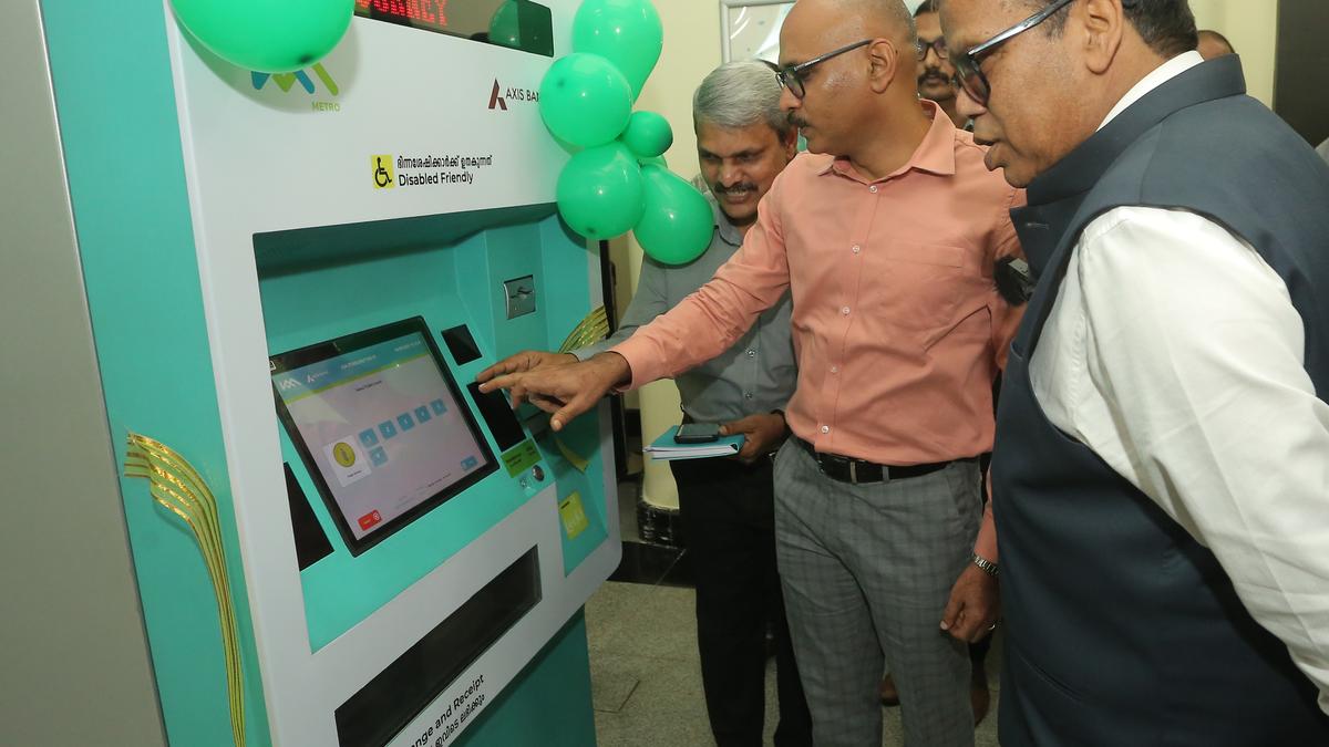 KMRL launches UPI-enabled ticket vending machines at metro stations