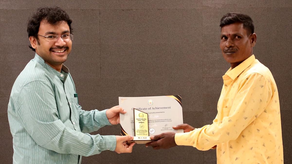 Snake catchers of Irula community, Forest Department staff feted The