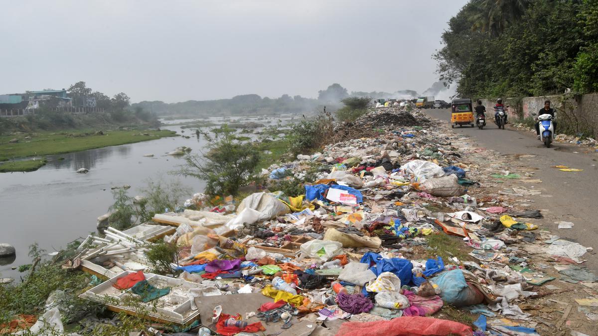 Upper reaches of Adyar river continue to remain easy target for dumping waste
