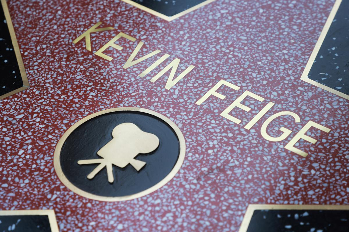 The star honouring Kevin Feige on the Hollywood Walk of Fame is pictured in front of the El Capitan Theatre, Los Angeles, California, U.S., July 25, 2024. 