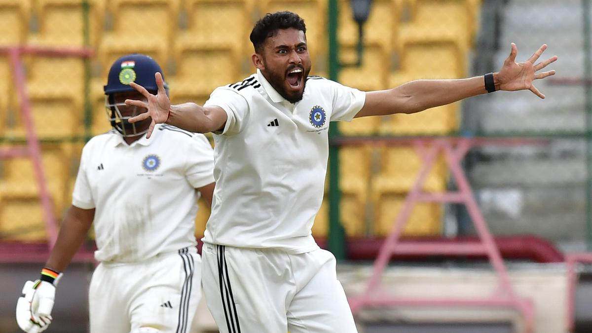 Duleep Trophy Final: Kaverappa’s incisive spell gives South Zone decisive edge